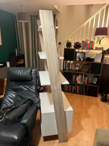 Photo of free White and Wood Ladder Shelves (Greenhills G75) #4