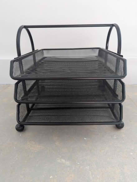 Photo of free IKEA in trays, 3 in a stand, black (Pennington SO41) #1