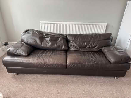 Photo of free Leather sofa, used in good conditio (Wood Green, N22) #1