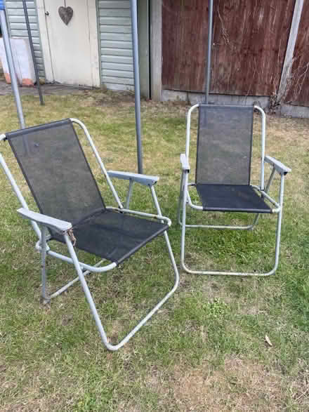 Photo of free Set of four foldable deckchairs (Sherwood NG5) #1