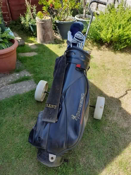 Photo of free Golf clubs bag and trolley. (Stubbington PO14) #1