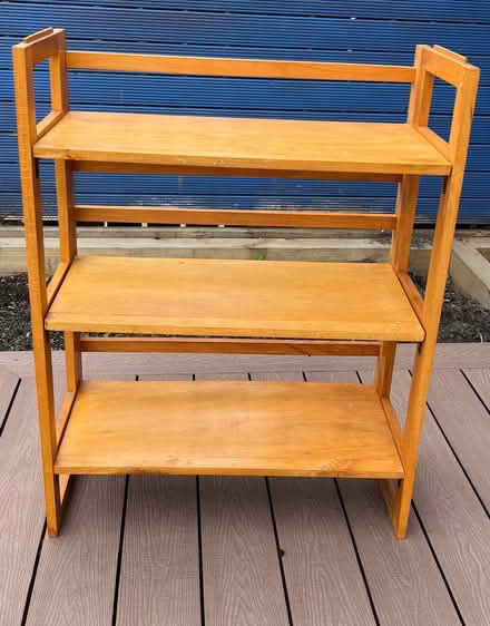Photo of free Two matching folding shelving units (Flesher's Haugh G40) #1