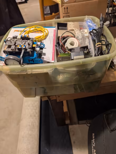 Photo of free Tub of electronics hobby stuff (Town Center) #1