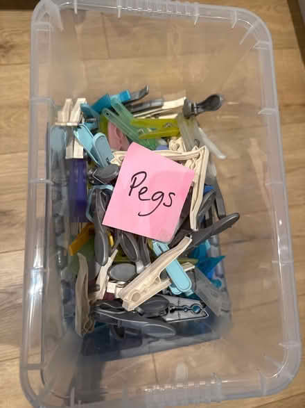Photo of free Bag of pegs (Billericay CM11) #1