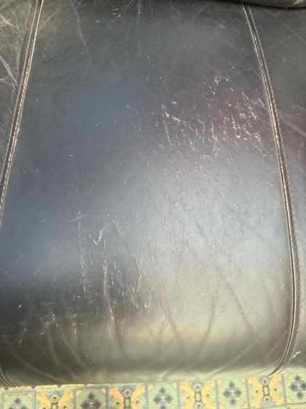 Photo of free 2 black leather settees (Gedling NG4) #3