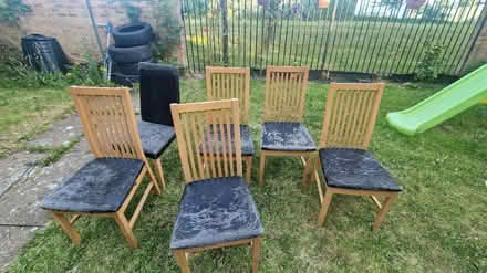 Photo of free 6x chairs, seats need new fabric (BD7) #1