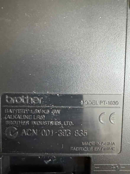 Photo of free Brother Label Maker (Centennial, CO) #2