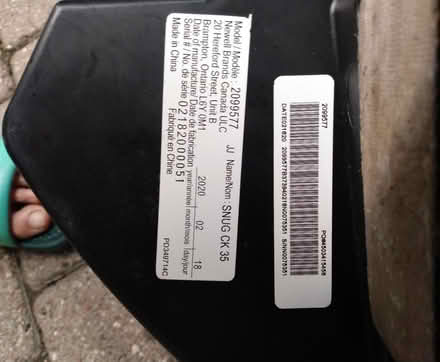 Photo of free Baby Car Seat Snugride 35 by Graco (Near Baseline Rd. & Clyde Ave.) #2