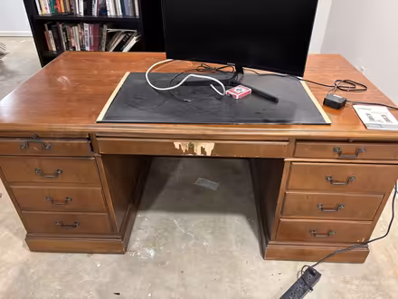 Photo of free Large lawyer desk (Morristown, NJ) #4
