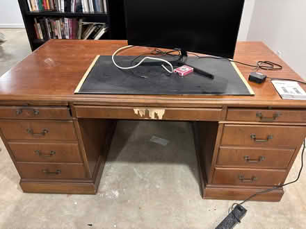 Photo of free Large lawyer desk (Morristown, NJ) #4