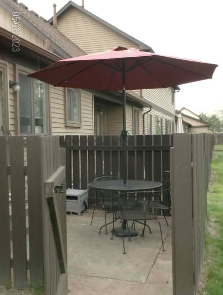 Photo of free patio table and chairs (Western Dearborn) #2