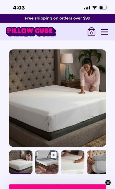 Photo of free Pillow Cube Mattress Protector (Crown Heights) #1