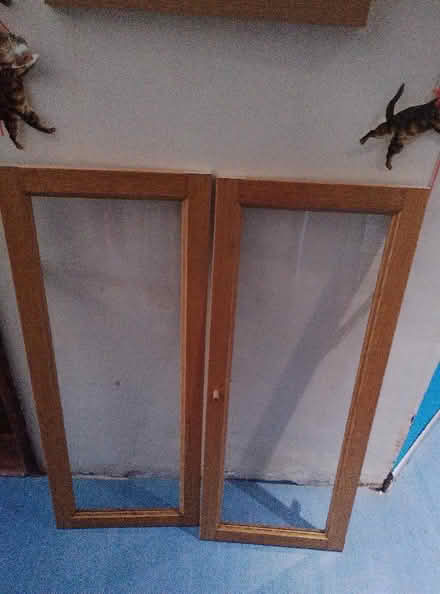 Photo of free Pair of glass cupboard doors (Farmoor OX2) #1