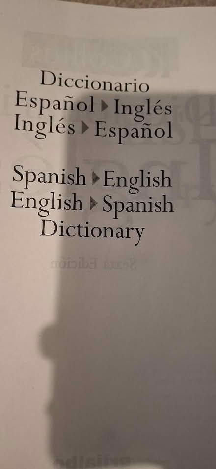 Photo of free Spanish->English dictionary (Chelmsford CM1) #2