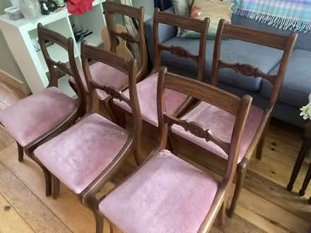 Photo of free 6 dining room chairs (Ashdale, S. of Gerrard Library) #1