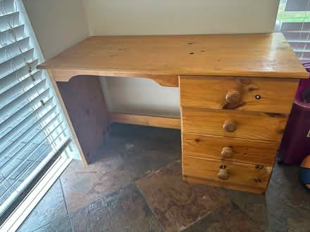 Photo of free Solid pine student desk (Doncaster East) #1