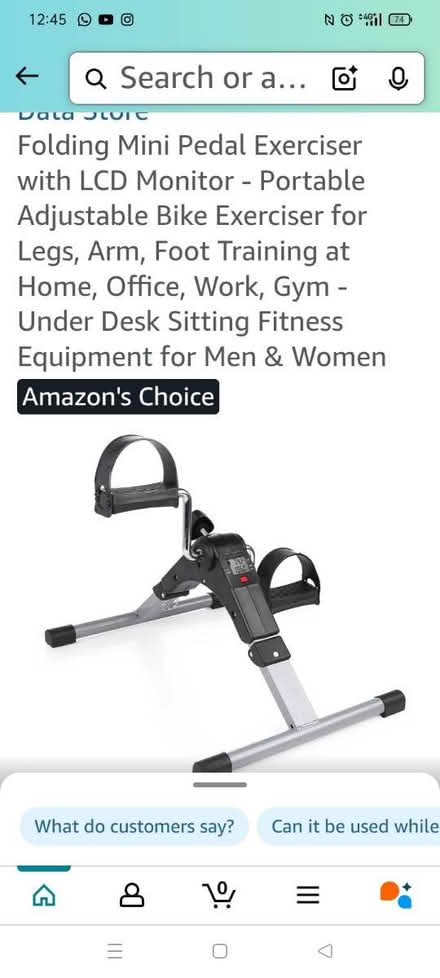 Photo of Floor mini exercise cycle (Wickford SS12) #1