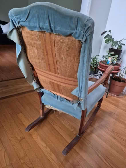 Photo of free Wood high back rocker (Bowie) #2