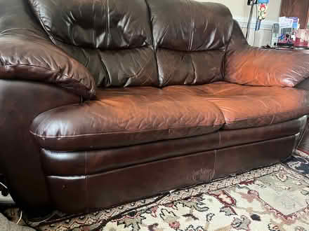 Photo of free Leather sofa and loveseat (Near West End) #1
