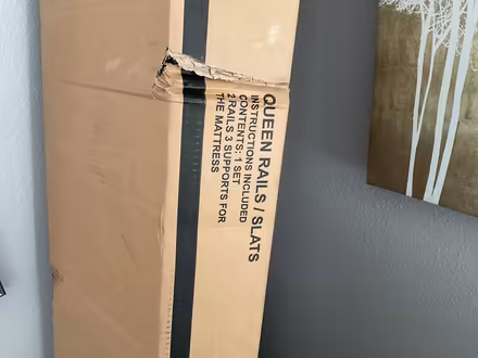 Photo of free New Boxed Queen-Size rails/slats (Gage Blvd Richland) #1
