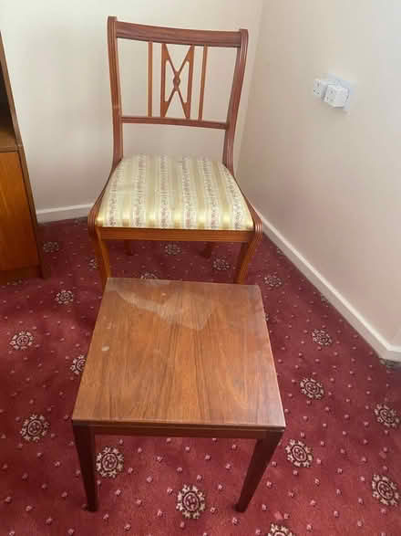Photo of free Chair and small table (Droitwich) #1