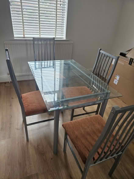 Photo of free Dining table set with 4 chairs (Chesterfield S40) #1