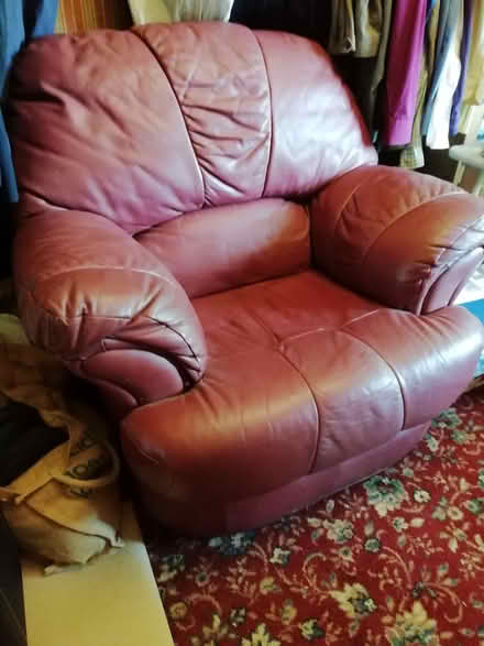 Photo of free Red Leather Armchair (Blakenall WS3) #3