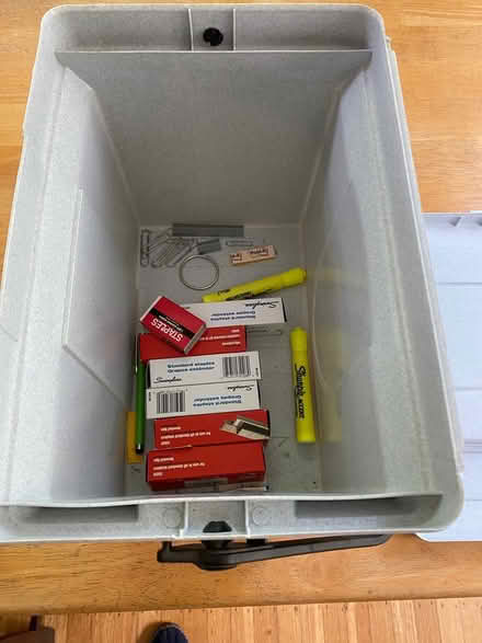 Photo of free Staples and file box (Lowell and highland) #1
