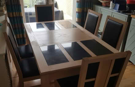 Photo of free Large dining table and 6 chairs (Chessington KT9) #4