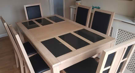 Photo of free Large dining table and 6 chairs (Chessington KT9) #3
