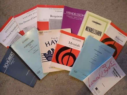 Photo of free Selection of choral music score books (Kemptown BN2) #1