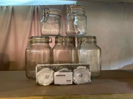 Photo of free Clip top glass jars (Stowe) #1