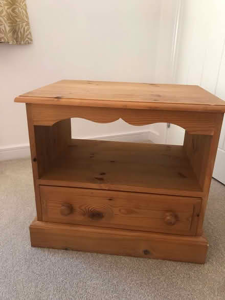 Photo of free Pine TV cabinet/bedside table (Sefton L31) #1