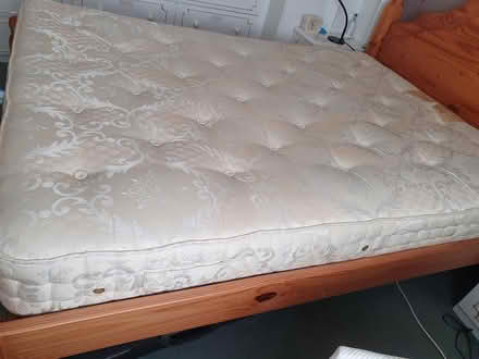 Photo of free Wooden bed frame and mattress (Carlton NG3) #2