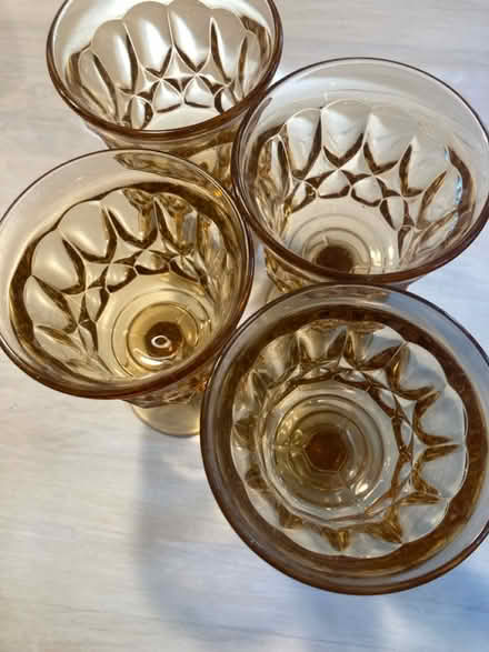 Photo of free amber glass goblets (leslieville/little india) #4