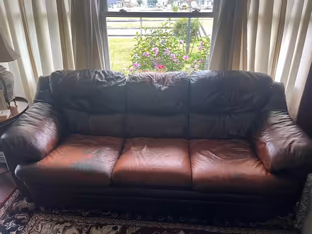 Photo of free Leather sofa and loveseat (Near West End) #3