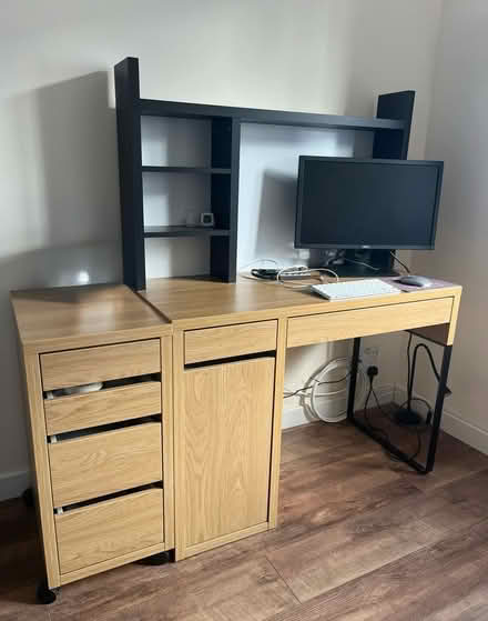 Photo of free Desk set and side wood panel (EN2) #1