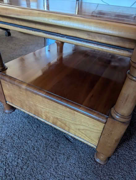 Photo of free Wooden Coffee table (Yateley GU46) #3