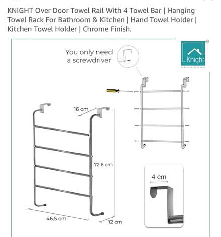 Photo of free Over door towel rail (Littlemore OX4) #3