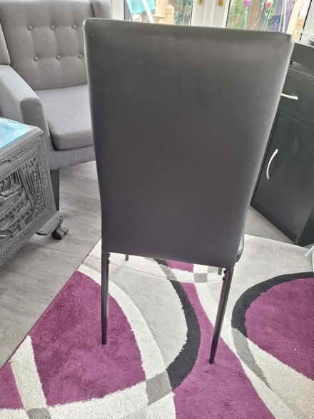 Photo of free 3 black dining chairs (St Helens) #2