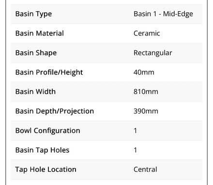 Photo of free 800mm ceramic white basin top (Standen park house) #4