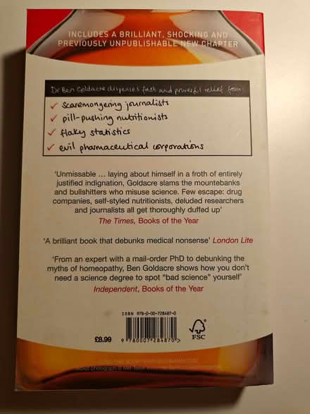 Photo of free Bad Science by Ben Goldacre (North Kensington W11) #2