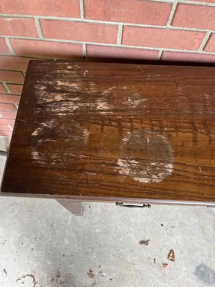 Photo of free Hardwood console table (Northwest Akron) #2