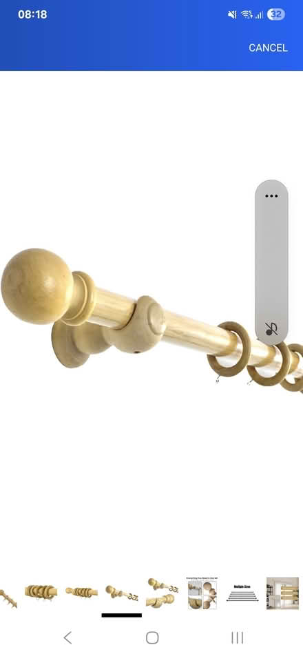 Photo of free 2 x 120cm natural wood curtain pole (Brighton, BN2) #2