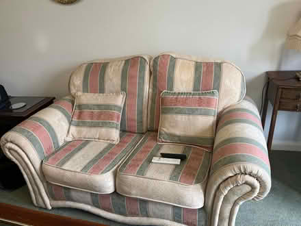Photo of free Two seater fabric sofa (Staines-upon-Thames TW18) #1