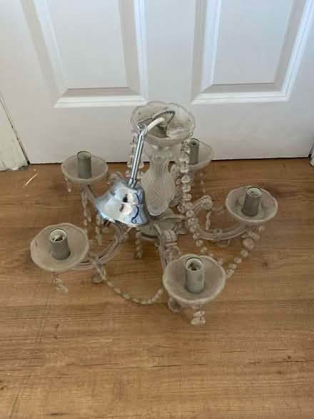 Photo of free Plastic/crystal style chandelier (Thurrock RM16) #1