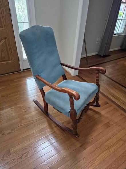 Photo of free Wood high back rocker (Bowie) #1