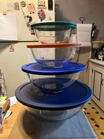 Photo of free Pyrex Mixing Bowls (Near Gary Ave & Schick Rd) #1