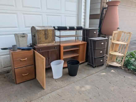 Photo of free MCM, furniture, 45s, crutches (Downtown Oak Park) #1
