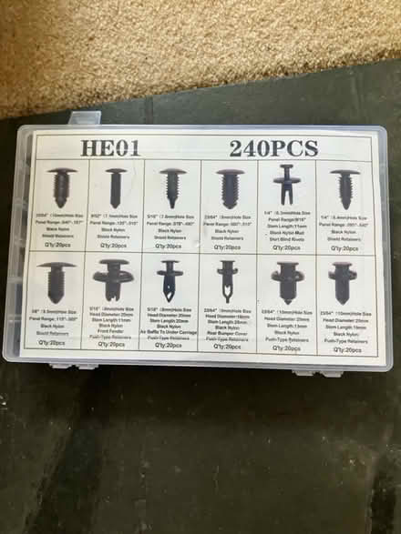 Photo of free Car/van push retainers/ baffles (TR9 6QL) #1